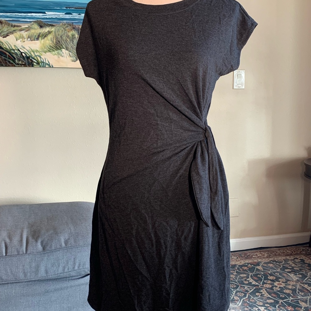 Charcoal grey super soft  short dress